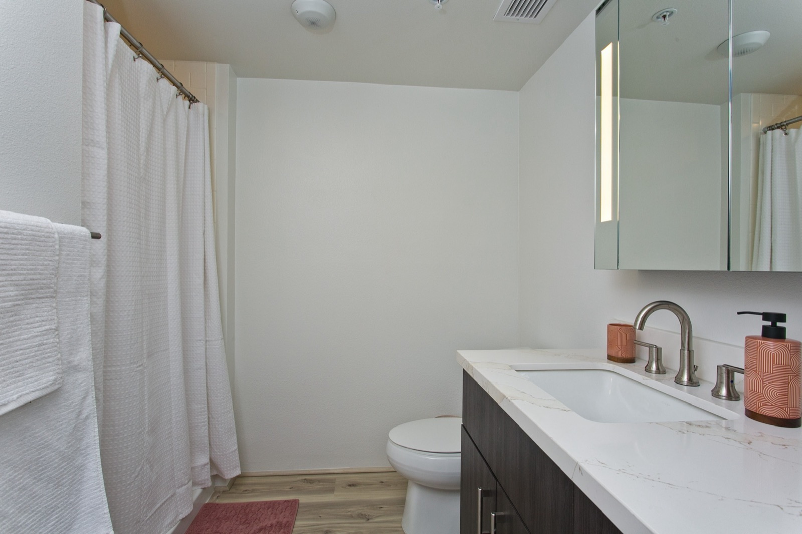 Clean modern bathroom